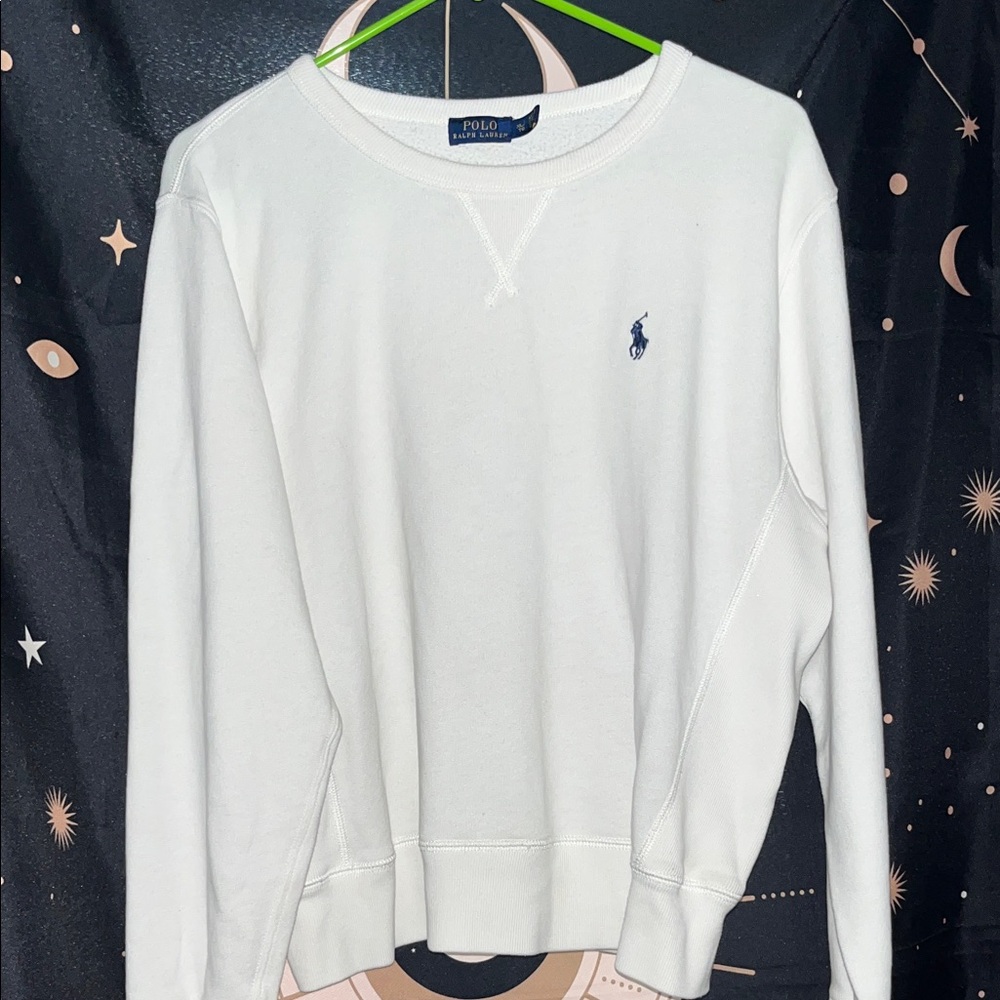 Polo by Ralph Lauren White Crew Neck Sweater